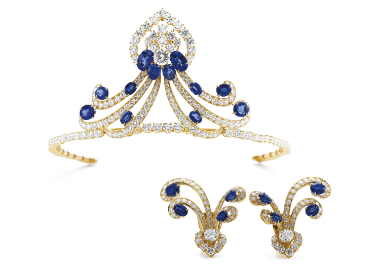 王室的藍寶石珠寶首飾